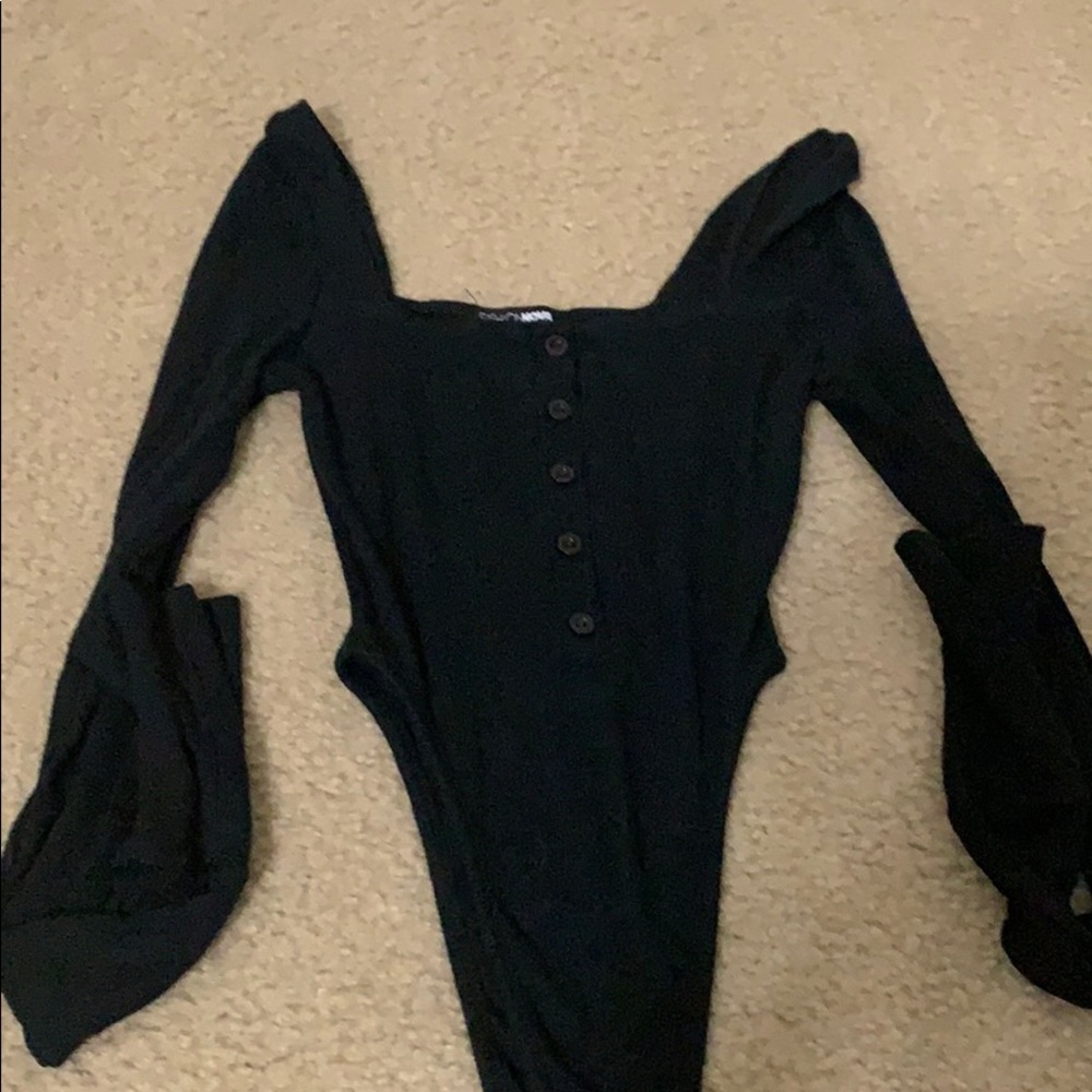 black bodysuit